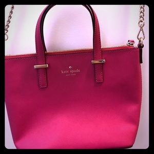 Kate spade hot pink side bag